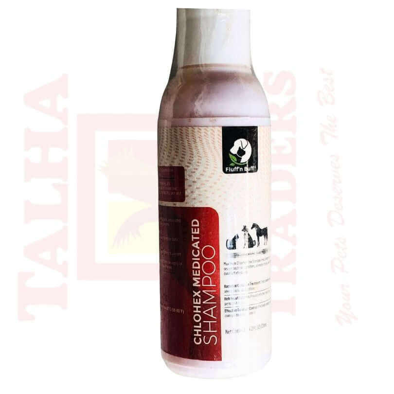 Talha Traders Chlohex Medicated Shampoo bottle on a white background