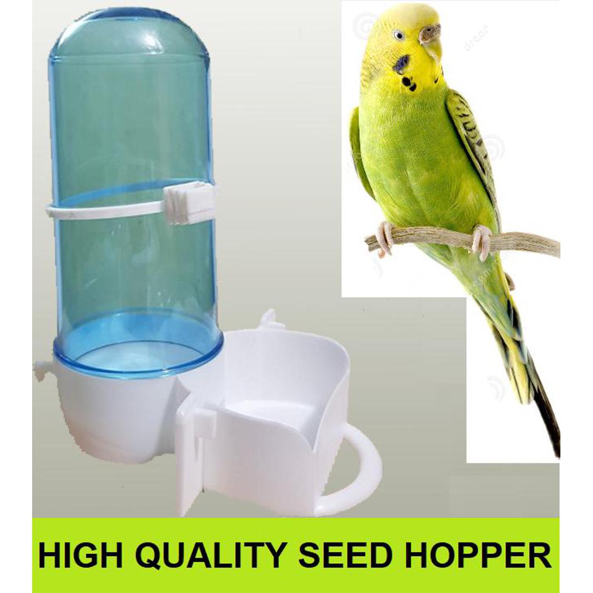 Durable bird feeder for parrots, pigeons, and small birds – easy cage attachment