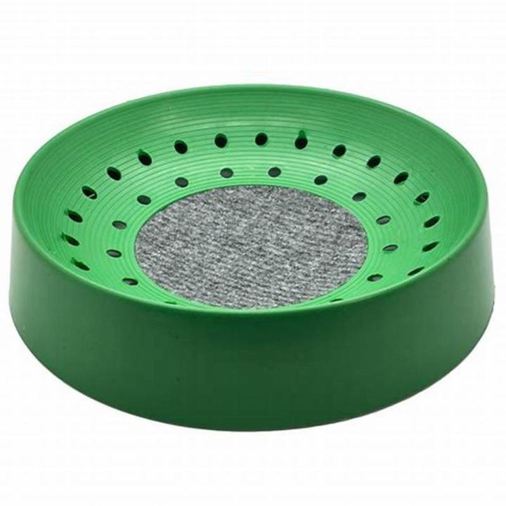 Durable plastic pigeon nesting bowl – top view