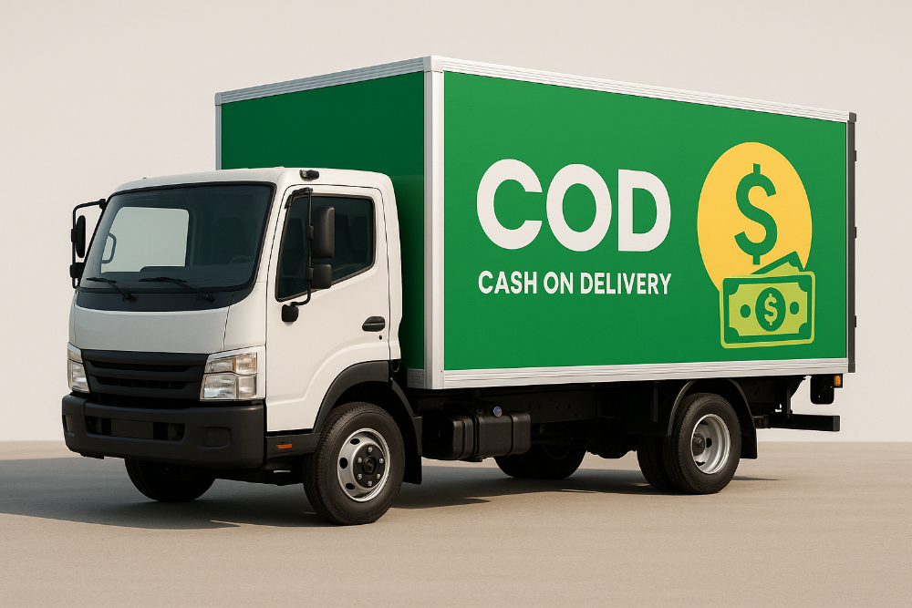 Cash on delivery truck 