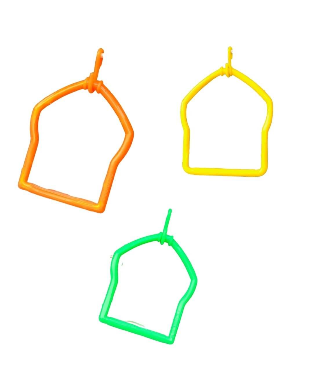 Colorful Bird Toys Plastic Swings – Durable Hanging Perch for Small & Large Parrots - Talha Traders